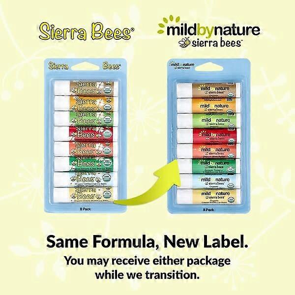 Mild By Nature, Sierra BeesÃÂÃÂ¢ÃÂÃÂÃÂÃÂ¢, Organic Lip Balms Combo Pack, 8 Pack, 0.15 oz (4.25 g) Each