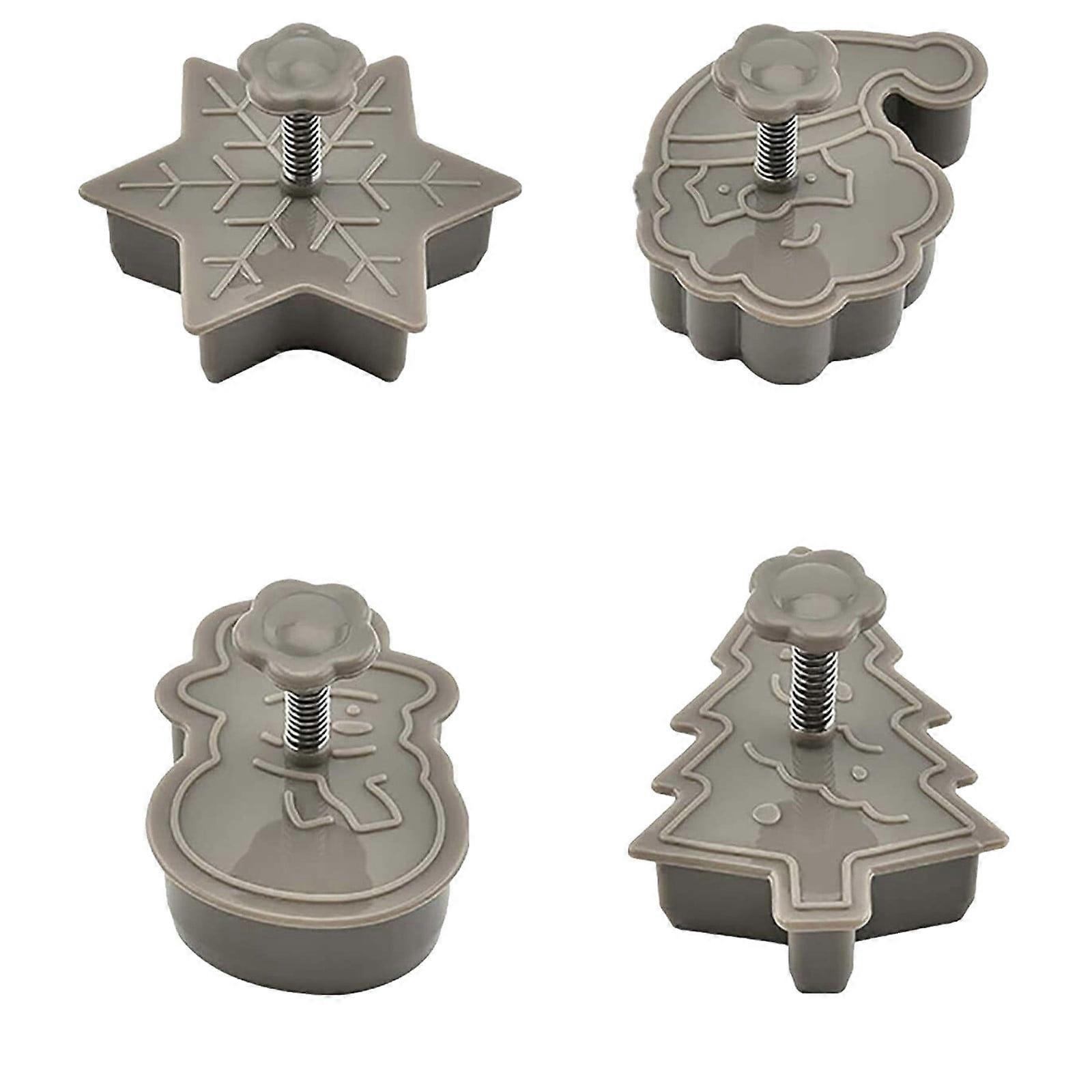 Three-Dimensional Spring Pressing Baking Create Christmas TRE, Christmas Baking Molds