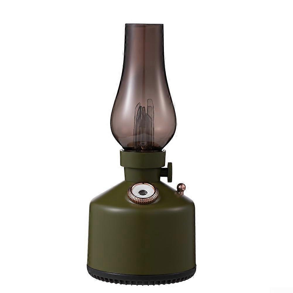 Vintage USB Rechargeable Humidifier With Essential Oil Diffuser, Portable Cool Mist, Stepless Night Light, Green