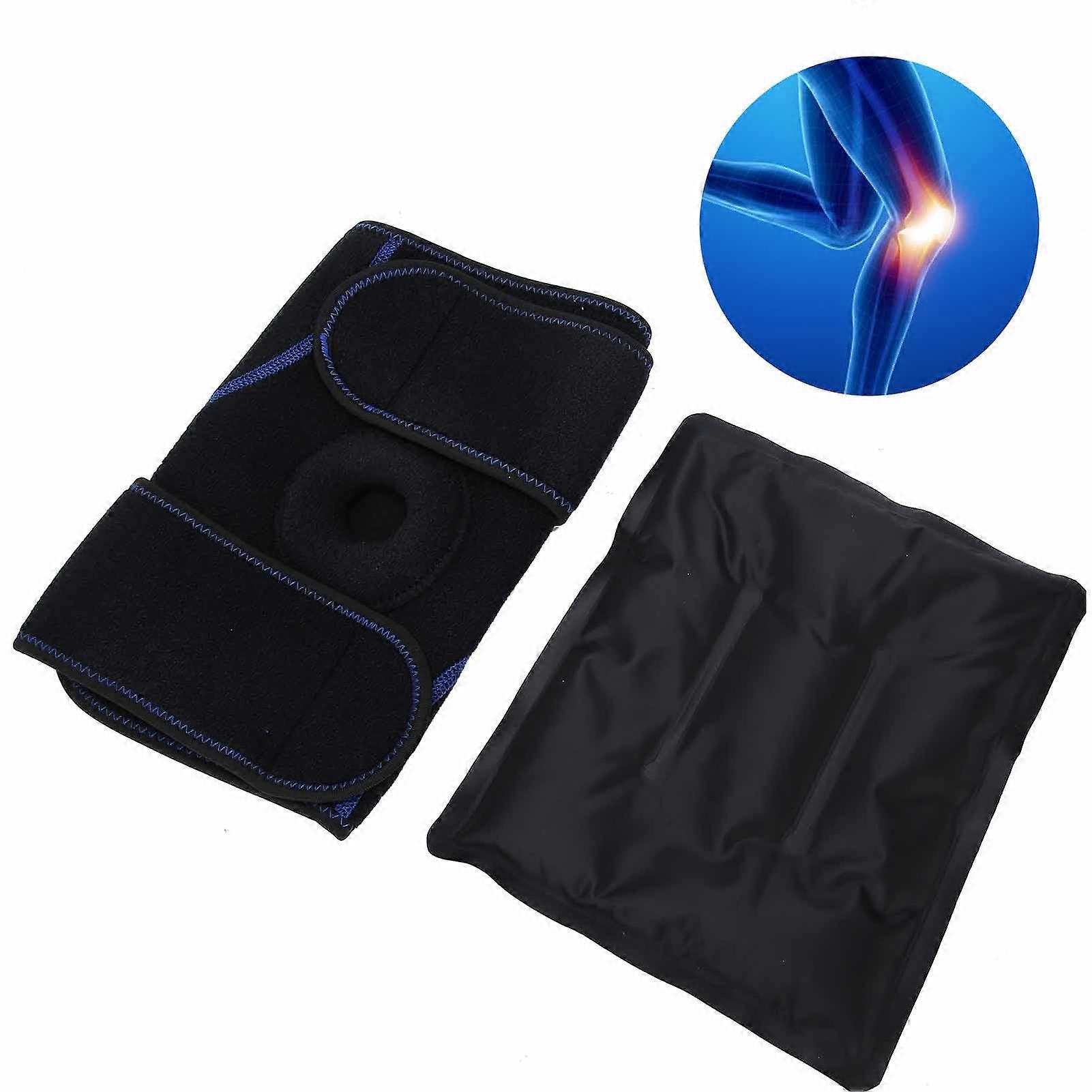 Ice Coldest Knee Wrap Brace with Reusable 8.5x7.3in Ice Pack