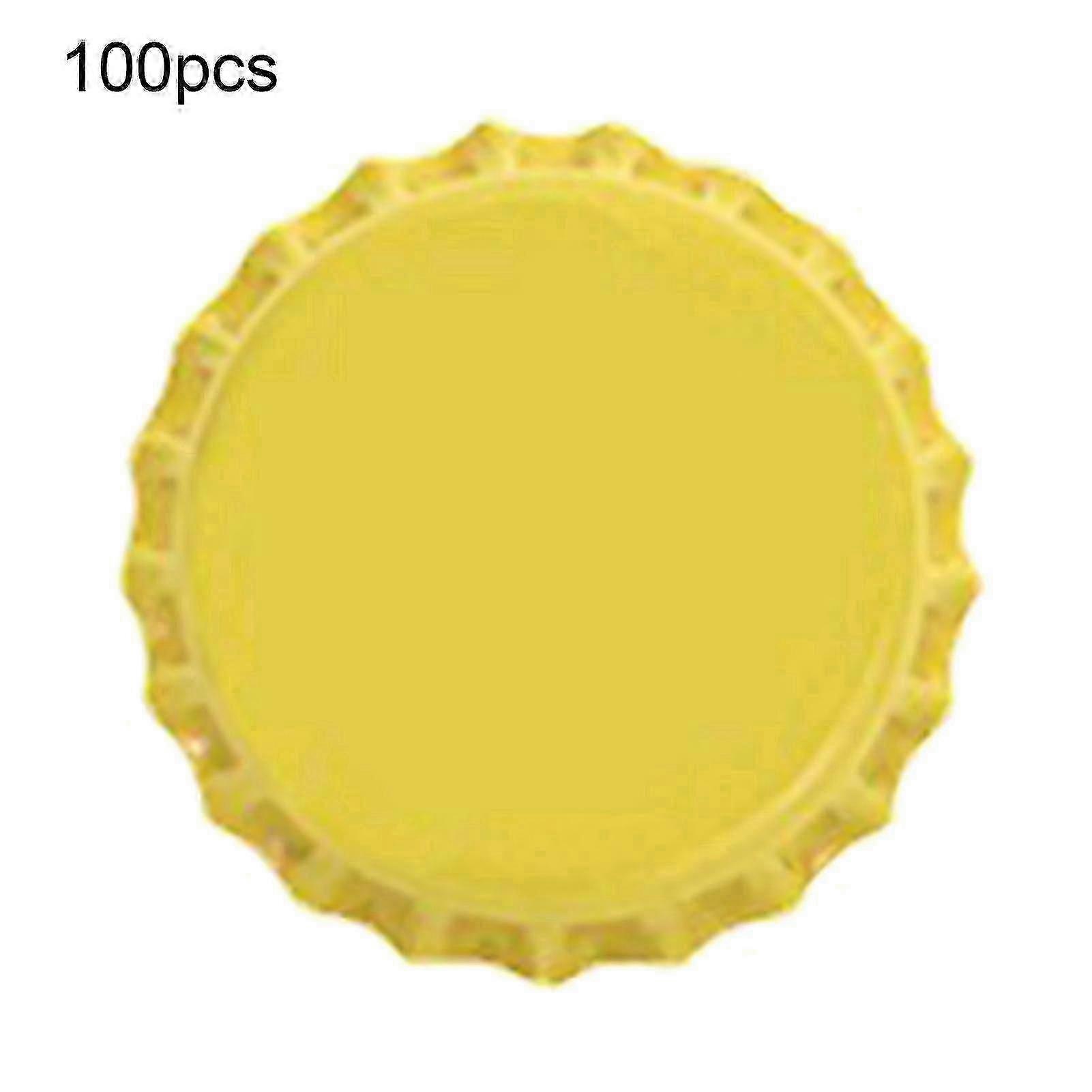 100pcs Sturdy Tinplate Bottle Caps For Mini Beer Drinks At Home