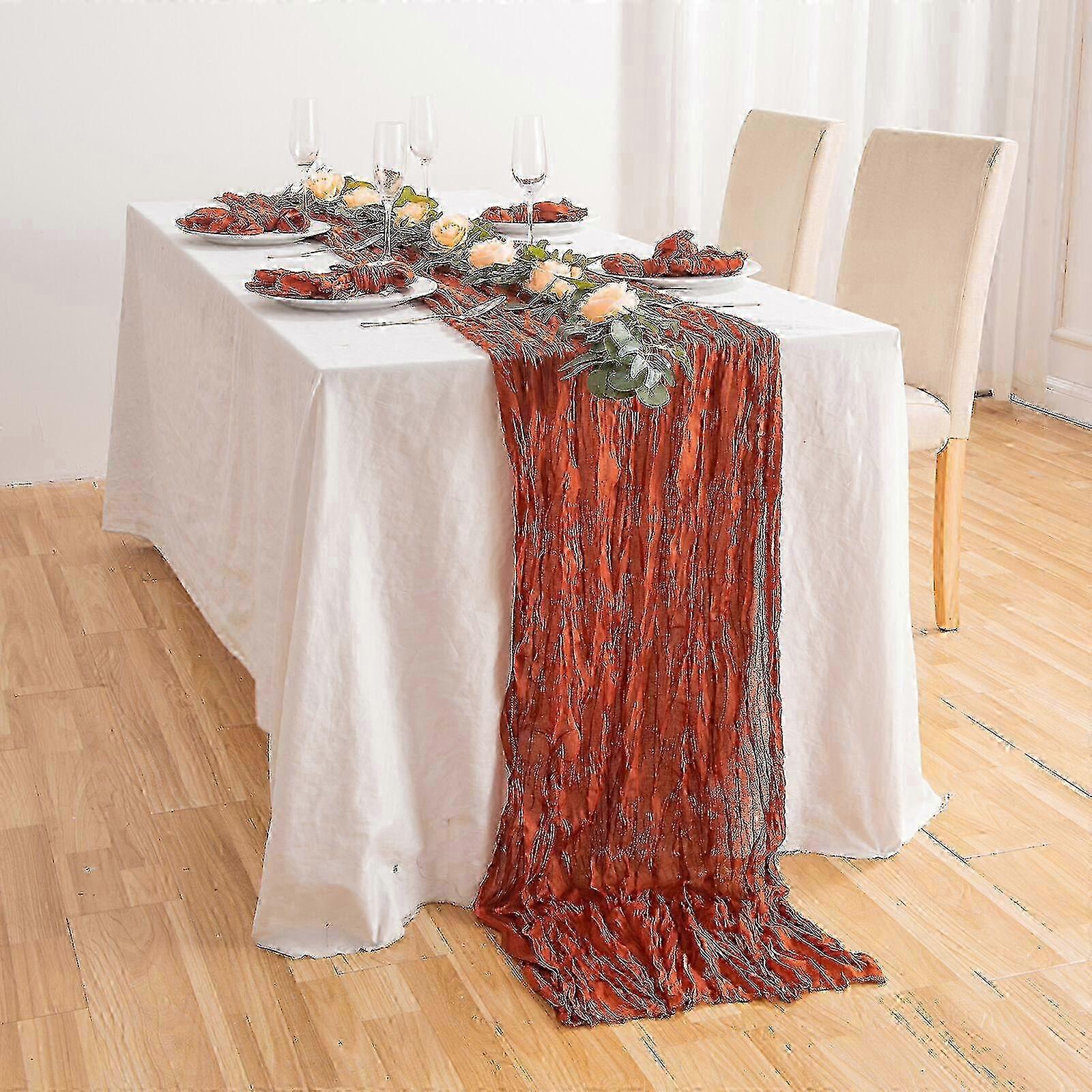 Gauze Wedding Cheesecloth Table Runner,Wedding Table Decor,Styling Rustic Runner