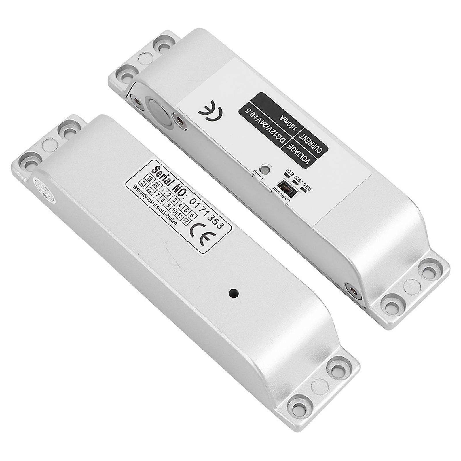 DC12V / 24V電気ボルトロック低温0/3/6s遅延4線木材/金属/防火扉用