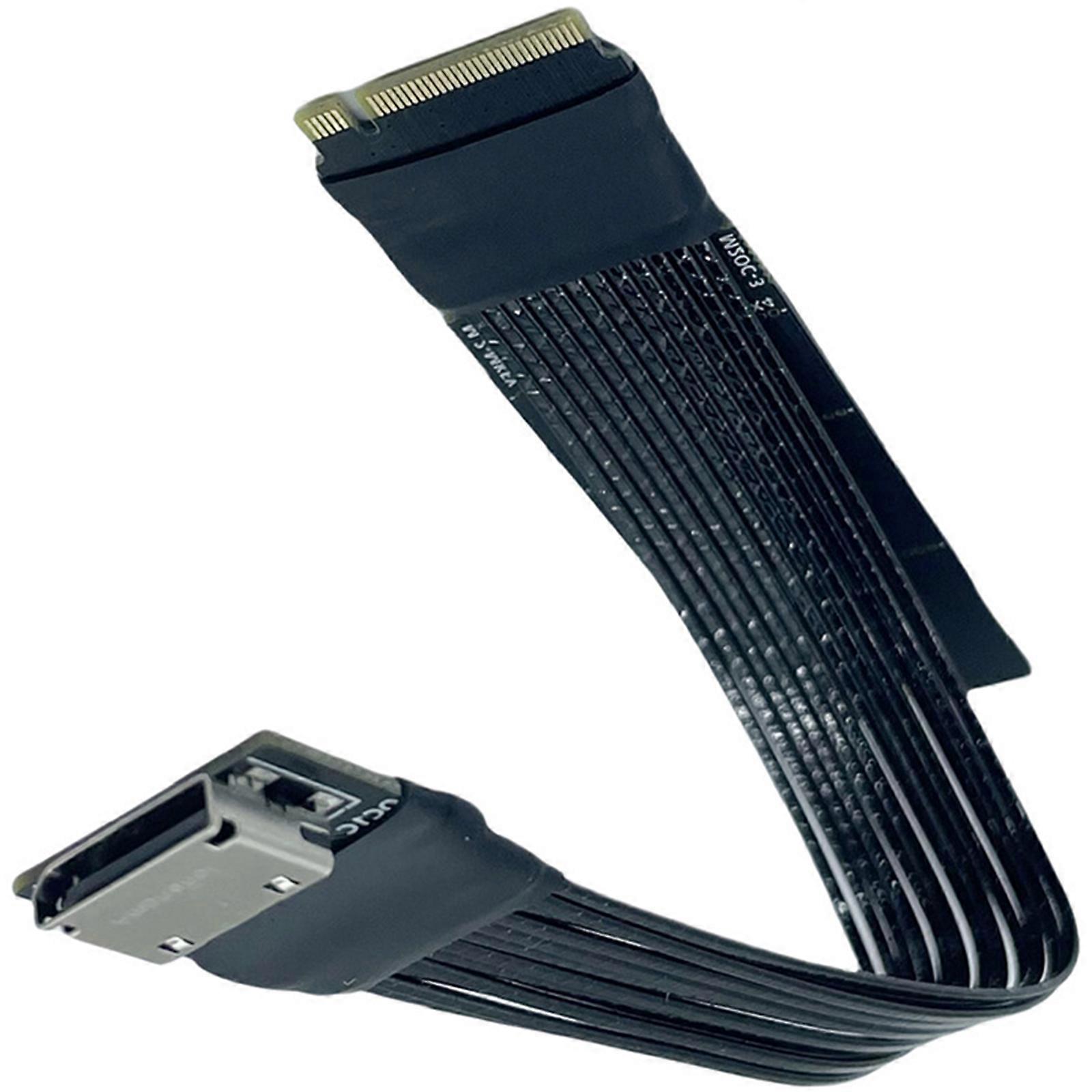 Oculink SFF-8611 4iSFF-8612 Gen4 M.2 NVME PCIe4 4X Converters Cable for GPU SSDs Expansion Multicolor