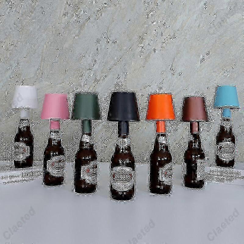 Led Wine Bottle Lamp Head Table Lamp Removable And Removable Portable Charging Decoration For Bar Cafe Atmosphere Night Light