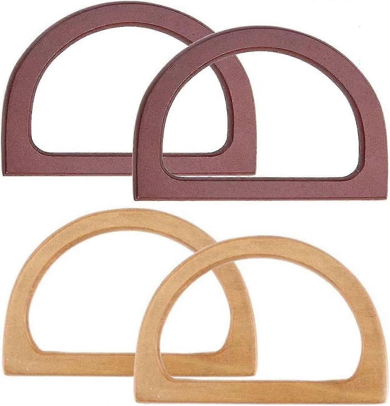 Pack Of 4 Handbag Handles Replacement, D Shape Handbag Carry Handle, Replacement Handle Accessories