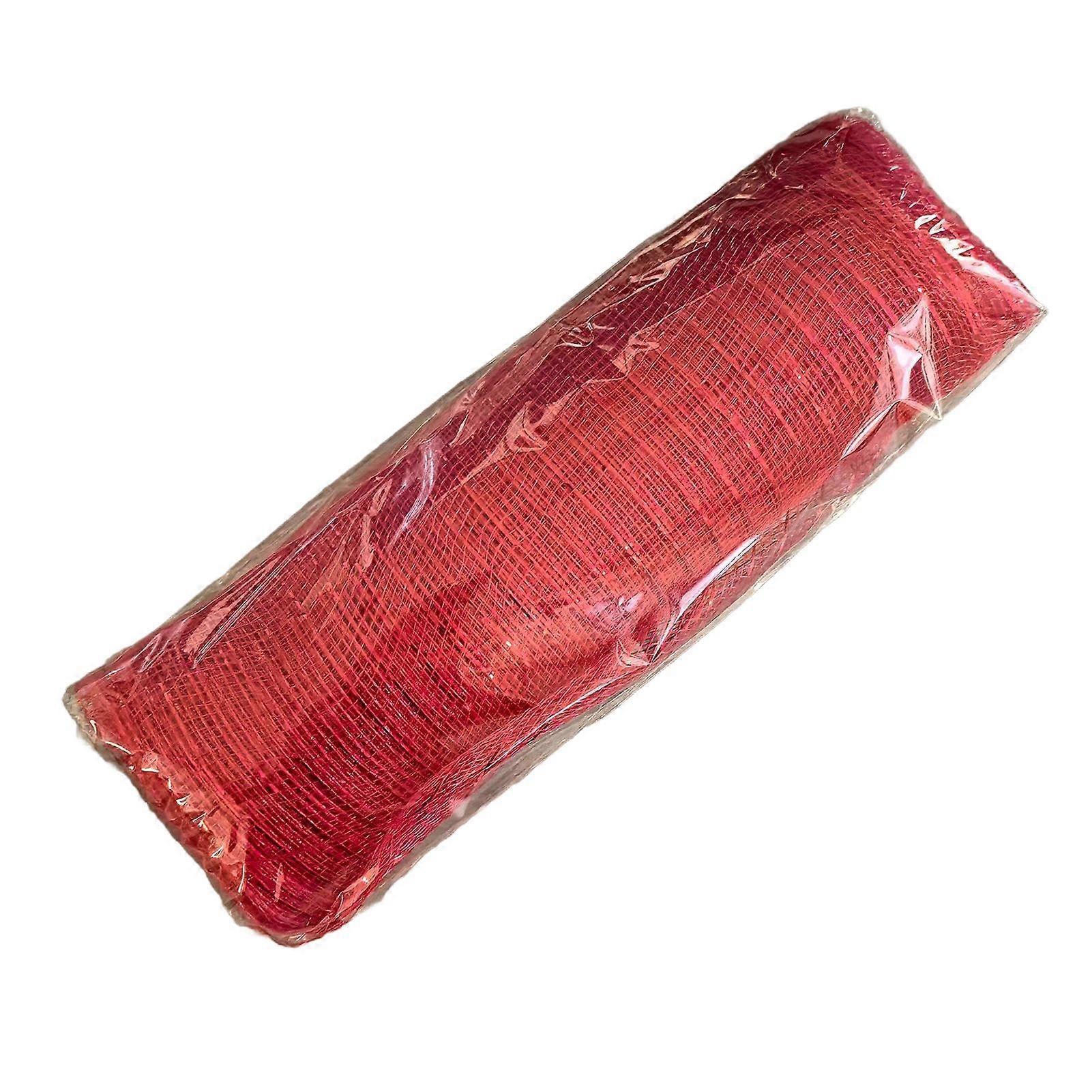 Jikaixiang Christmas Poly Mesh Ribbon 10 Inch x 10 Yards Metallic Mesh Ribbon Foil Decorative Mesh Rolls for DIY Wreath Crafts Party Decoration