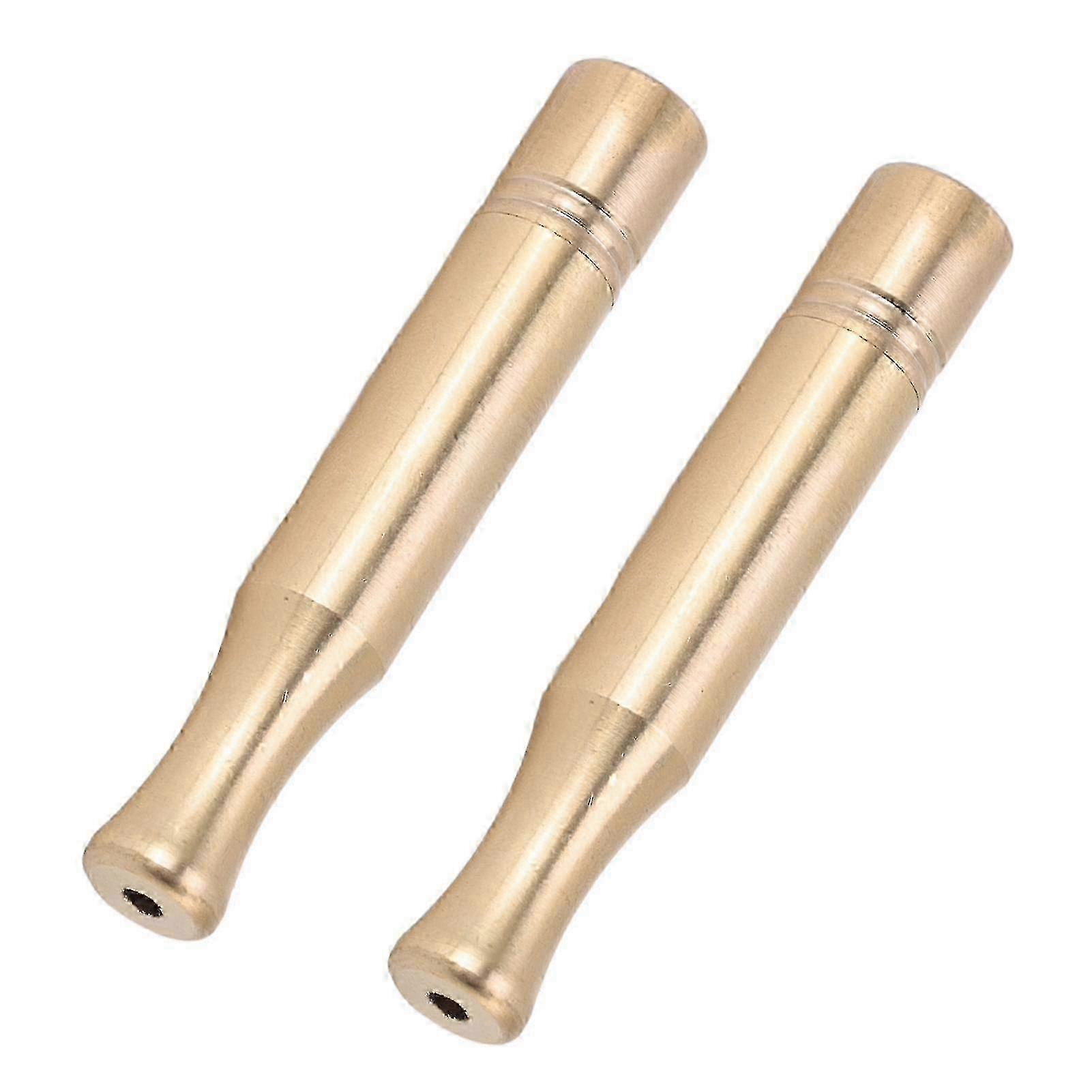 2 Sets Copper Cigarette Holder With Detachable Cigarette Filters 2.36in Smoking Tube for Men