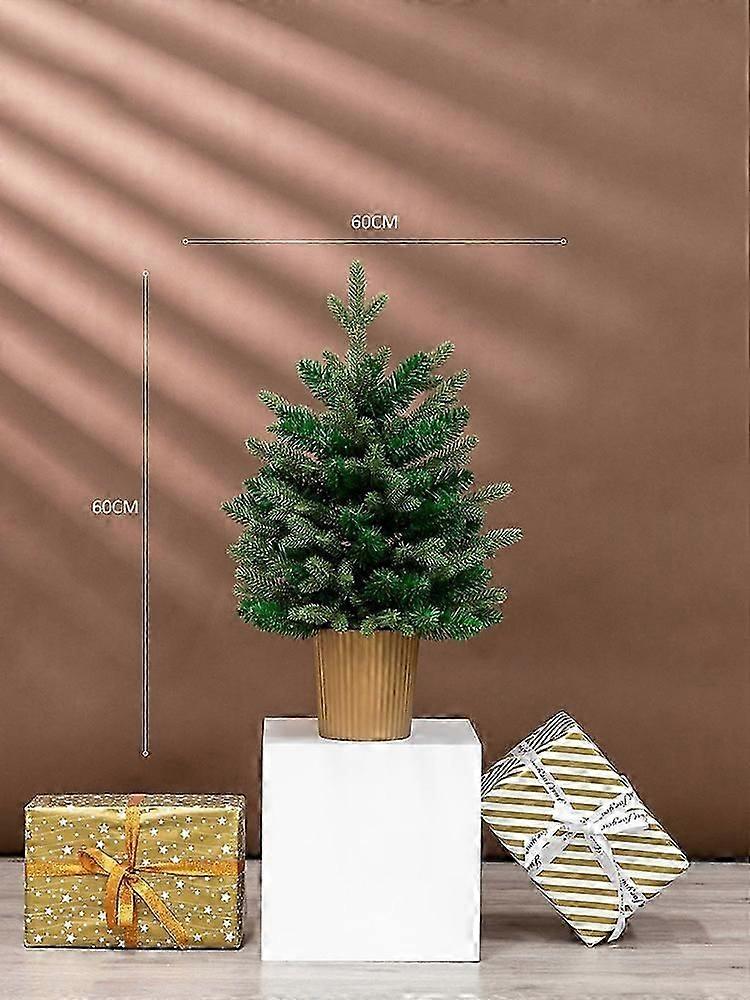 Christmas decoration PE mini luminous Christmas tree home Christmas scene layout desktop ornaments 60CM Christmas tree