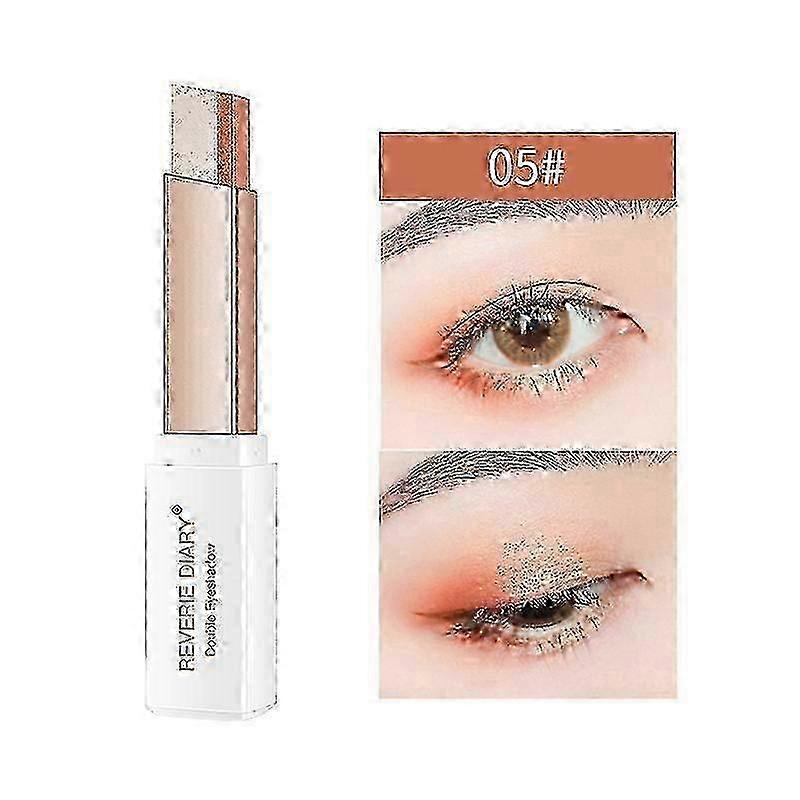 Reverie Diary Oogschaduw Stick Parelmoer Matte Dubbele Kleur Oogschaduw Pen Waterproof Gradiënt Oogmake-up Vrouwelijke Cosmetica TOP