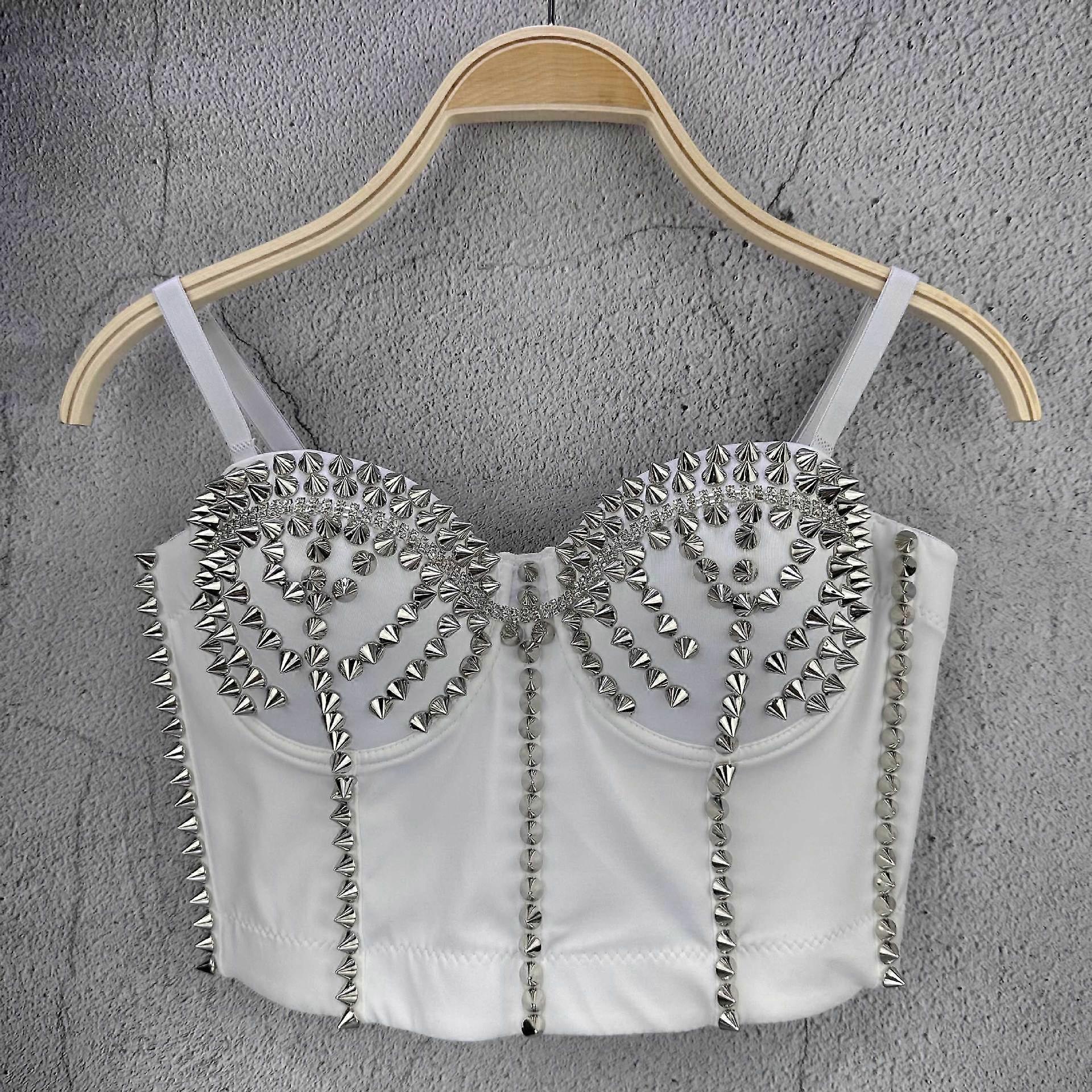 Heavy-duty Pearl Gold Zhinini Handmade Performance Wear Outerwear Design-oriented Niche Cone-shaped Small Tank Top Inner Layer Top Camis & Tank Tops