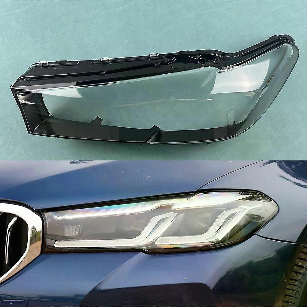 For BMW 5 Series G30 G38 2021 2022 2023 Headlamp Cover Transparent Lamp Shade Shell Lens Plexiglass Replace Original Lampshade