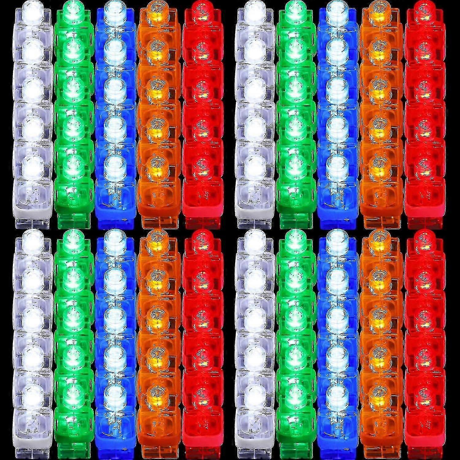 100 جهاز كمبيوتر شخصى أدى أضواء الاصبع مشرق الانبعاق الهذيان أضواء خاتم الاصبع توهج العصي الصغيرة الاصبع الليزر عطلة تضيء خواتم الأصابع