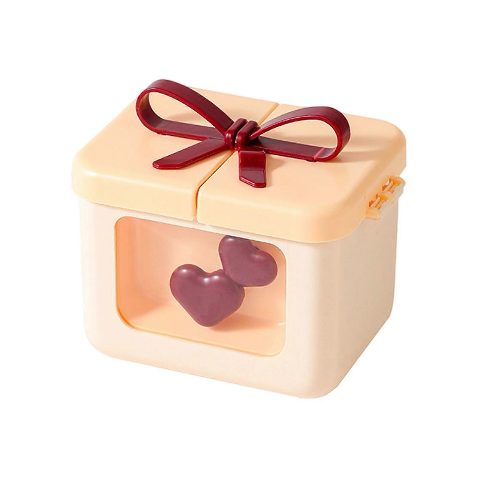 Dustproof Lipstick Organiser with Lid Cosmetic Storage Box With Multiple Compartments For Makeup Vanity Countertop  Yellow