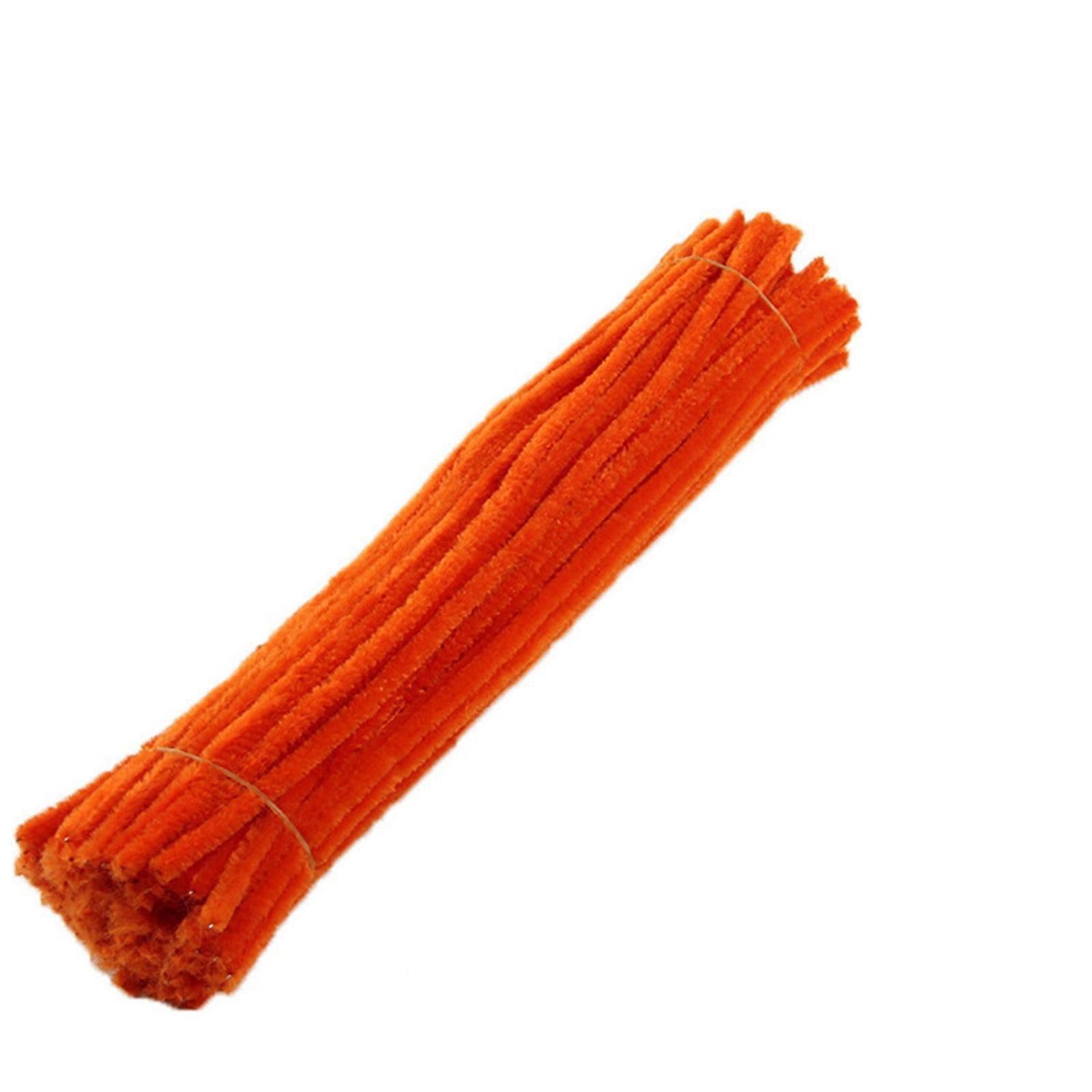 YiFudd 100PC Chenille Solid Color Pipe Cleaners Set For DIY Arts Crafts Decoration