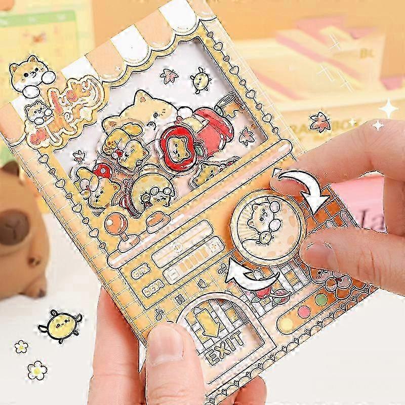 Mahines Notebook Capybara Shake Notebook Interesting Decompression Portable Color Inner Page Notebook z