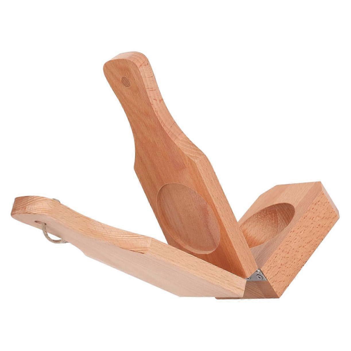 Foldable Plantain Smasher Press with Smooth Edges for Bananas Potatoes SpaceSaving Kitchen Tool