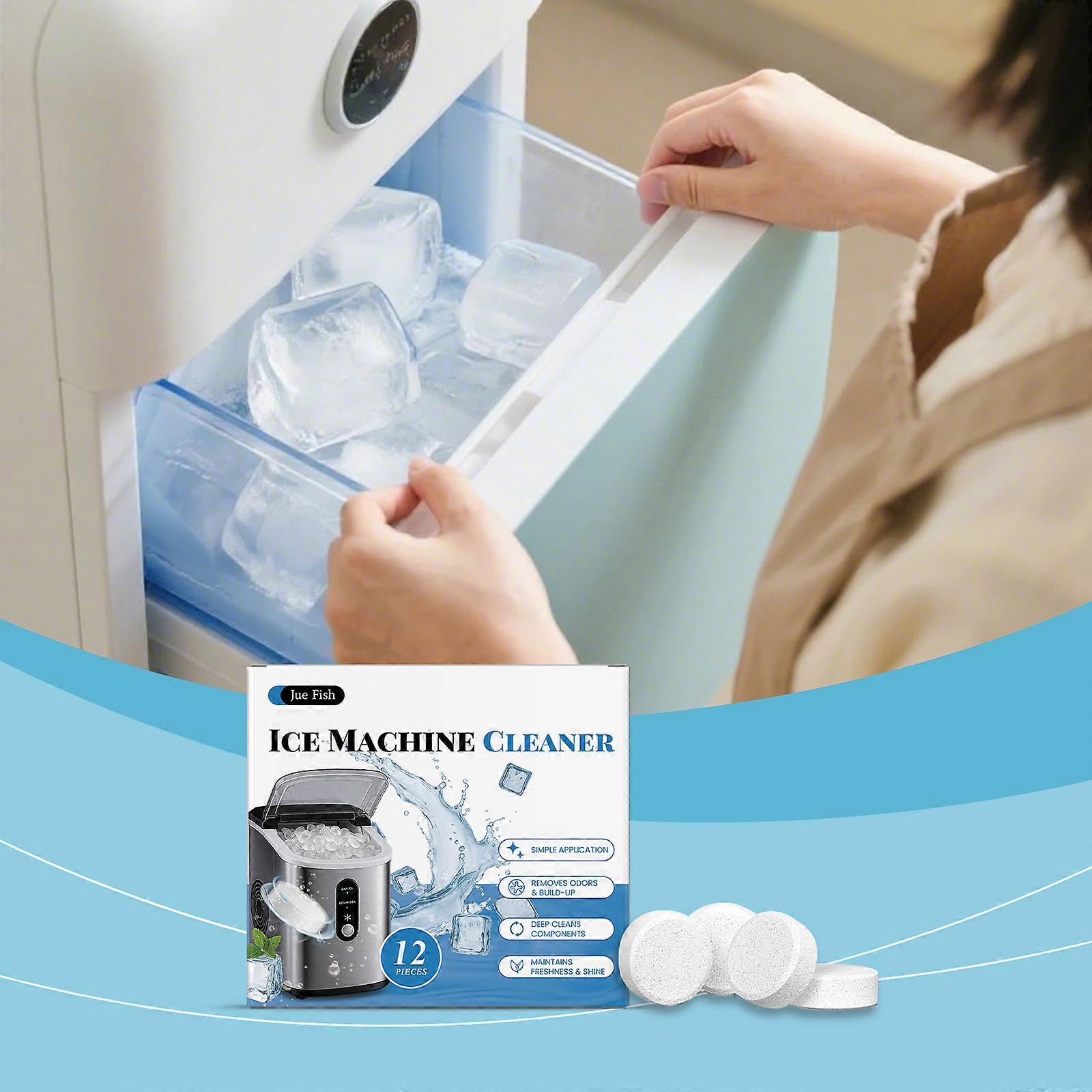 Jue Fish Ice Maker Descaling Tablets For Cleaning Scale, Gentle Cleaning Of Ice Trays, Ice Maker Cleaning Effervescent Tablets