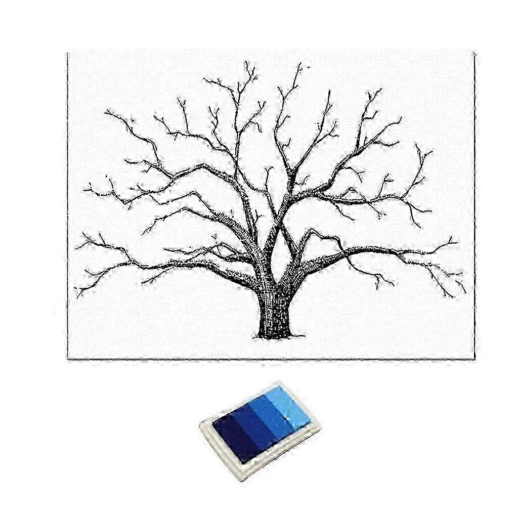 Wedding Guest Book with Thumbprint Tree for Signatures, 12x16 Inch Green Keepsake Memory Album