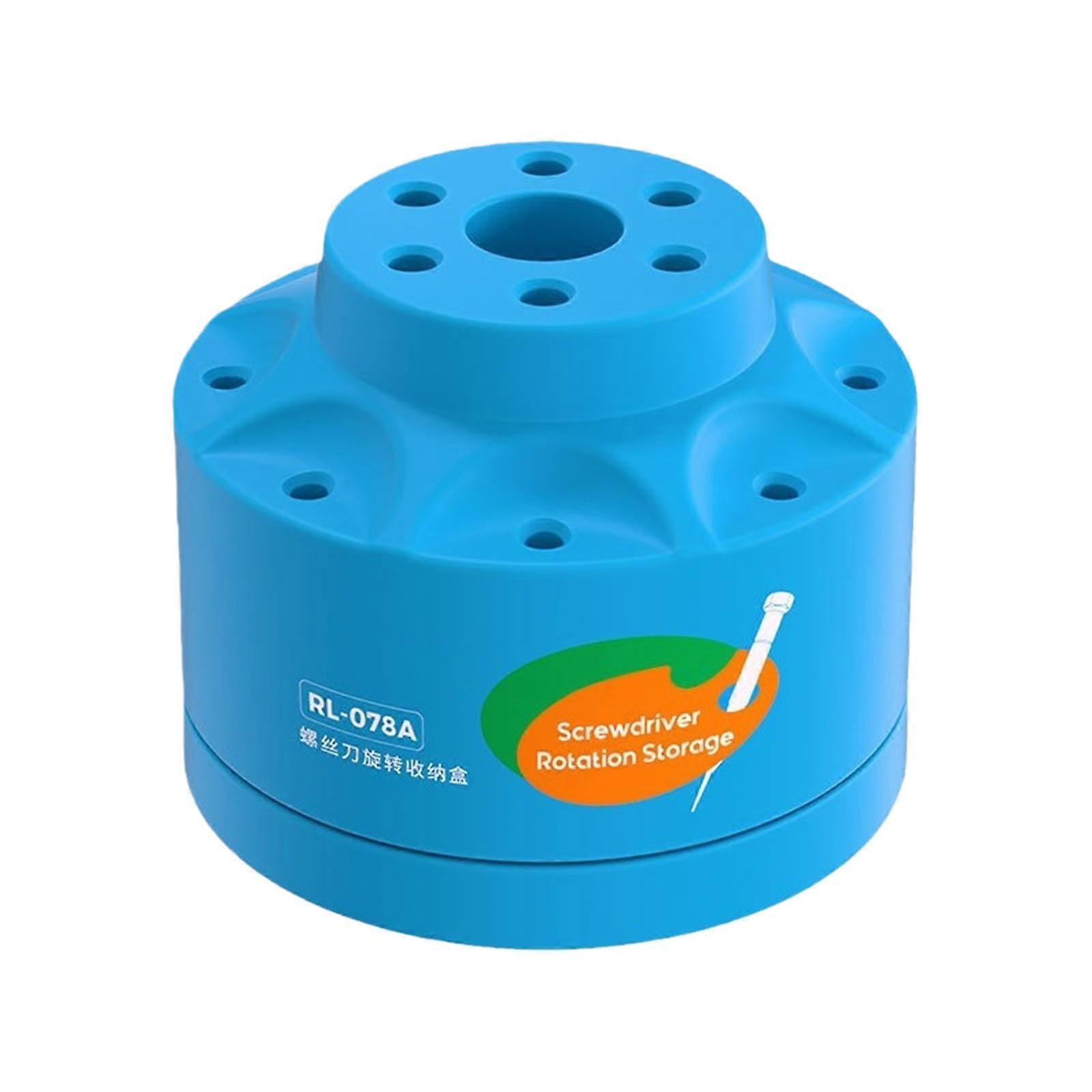 360 Degree Rotatable Multifunctional Repair Tool Storage Rack Multi Hole Slot Storage Classification Storage Box Tool Multicolor