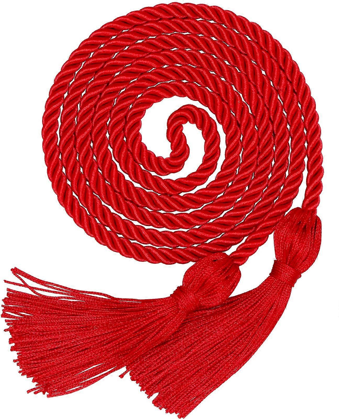 Graduation Honor Cord with Tassels for College and  School Graduates in Red