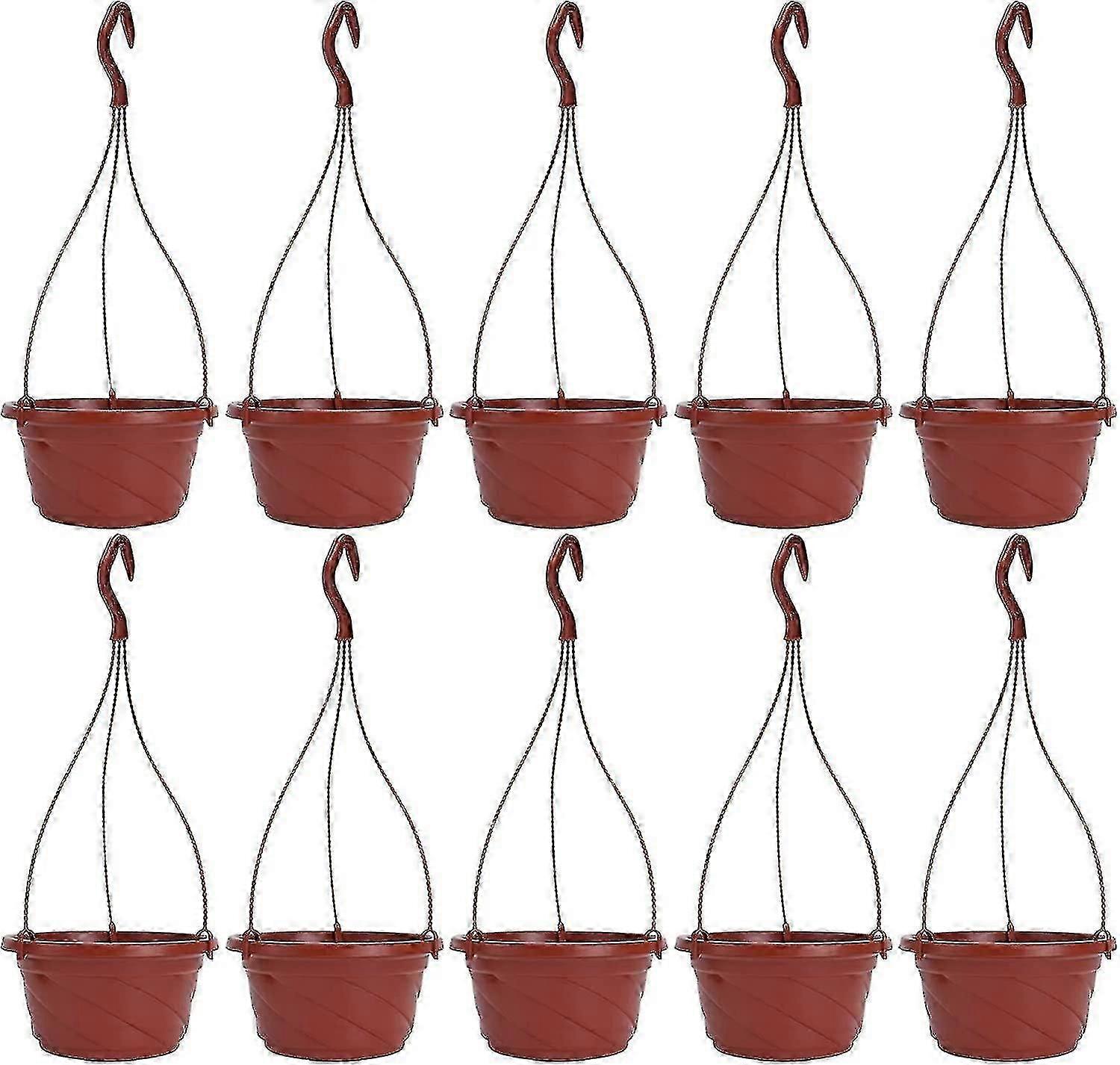 10 db-os műanyag öntözőcserepek növényekhez, virágokhoz, beltérre, kültérre