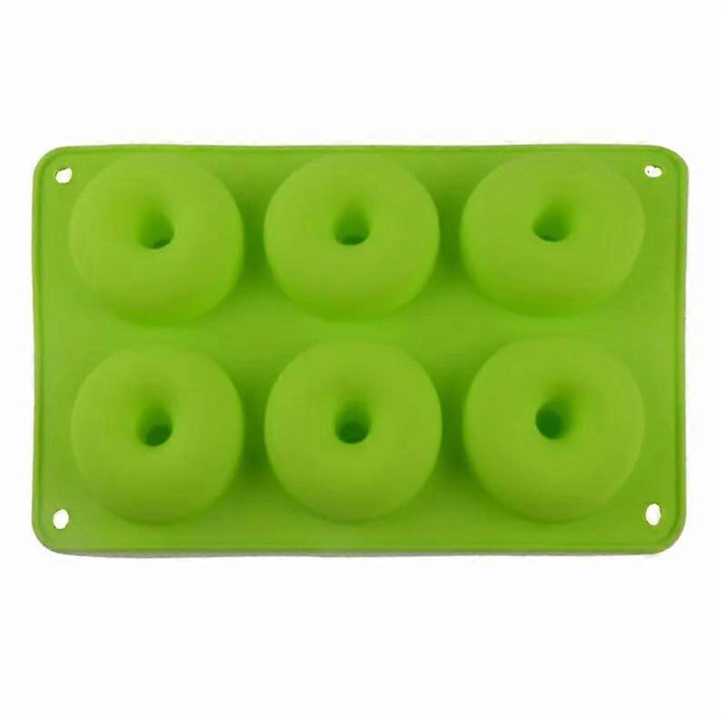 Silicone Fondant Mold and Donut Pan NonStick Easy Release for Cake Decorating Chocolate Green 01