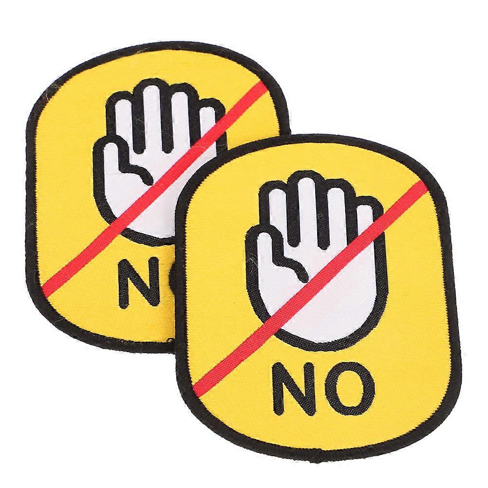 Reusable Dog Identification Tags for Pet Use Easy to Clean Fabric 2pcs