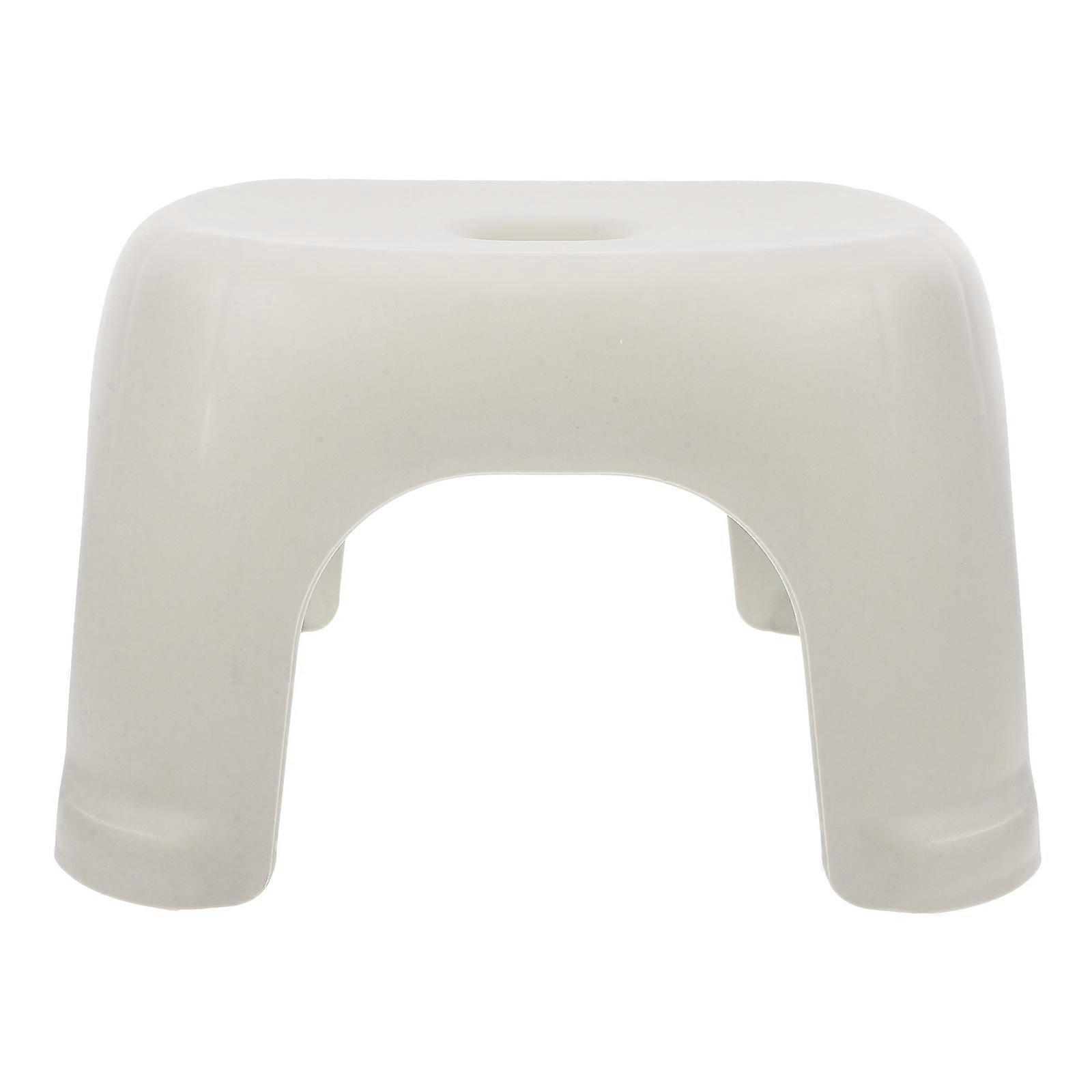 White Multifunctional Chair with Antislip Base for Home Use Made of PP Plastic 1 Piece