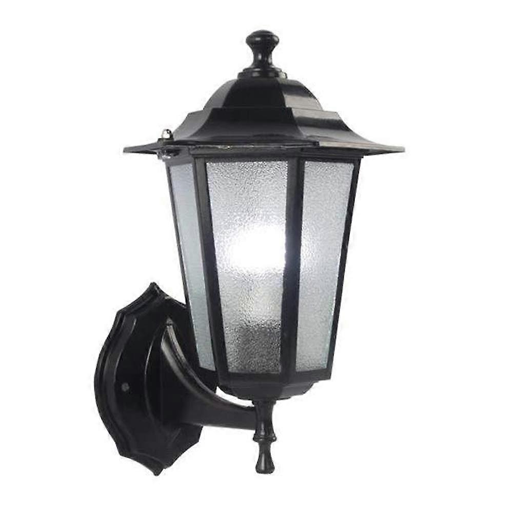 Solar Powered Outdoor Wall Light with Automatic Sensor, Waterproof LED Garden Lamp, Marble Design