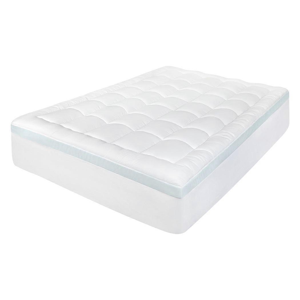 Lavio Quilted Mattress Protector Double Extra Deep Memory Foam Fitted Bed Cover