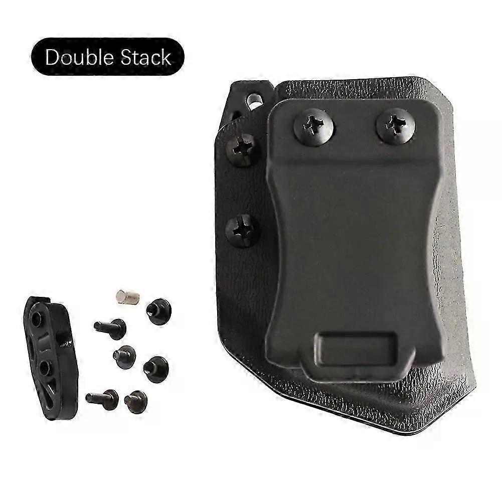 Tactical IWB OWB 9mm 40 universal Belt Clip Single Double Stack Magazine Pouch Holster Mag Carrier Holder for Pistol gun