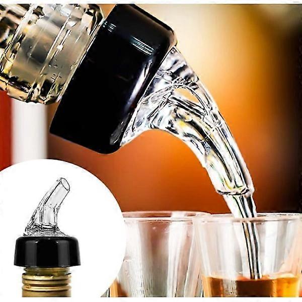 2-pack Drip cap 4cl with automatic measure Transparent