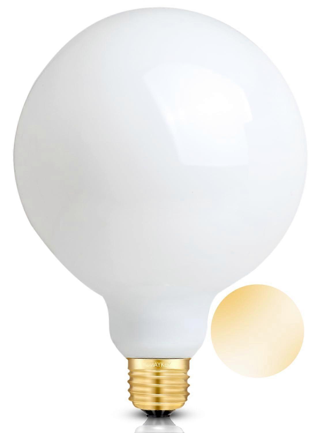 10W G125 LED Globe Bulb 3000K Dimmable Vintage Edison Oversize E26 Soft White Energy Saving