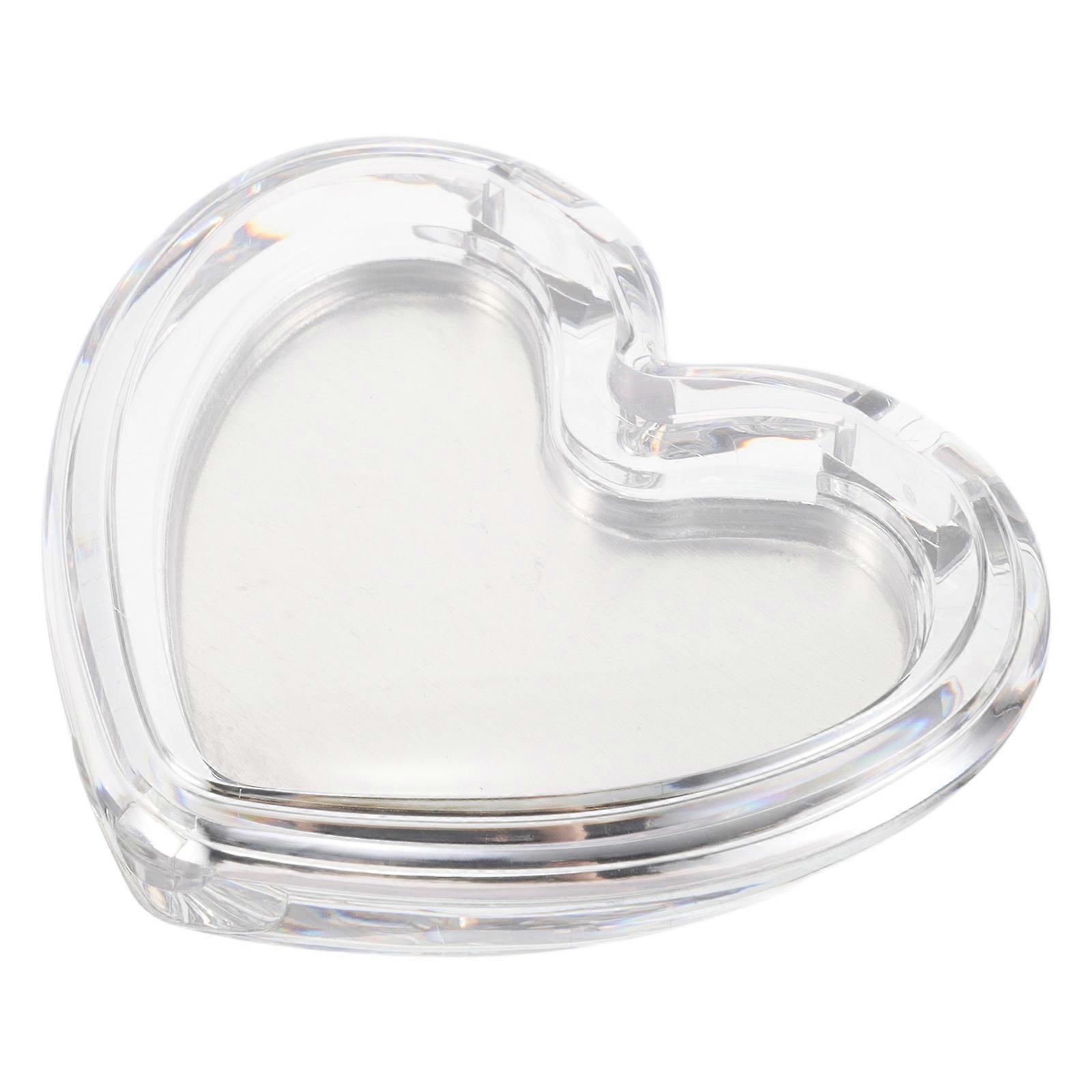 Transparent Heart for Makeup Empty Clear Cream Jar