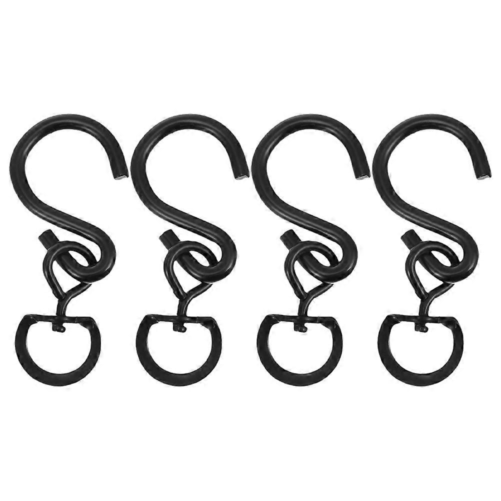 Metal Rotatable Flowerpot Hooks for Garden Hanging 4Pcs Hooks Set