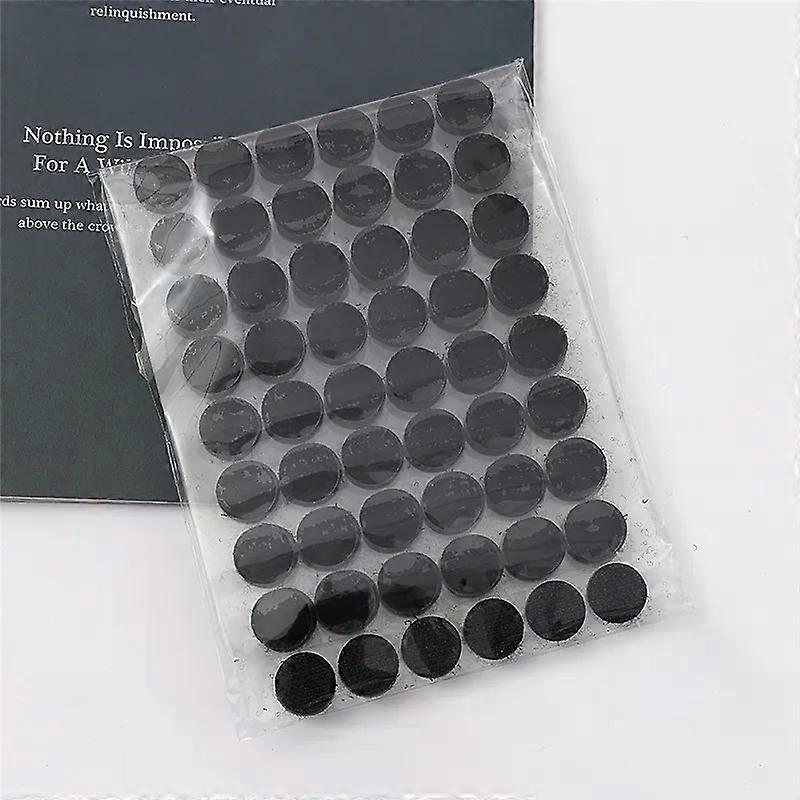 10/15/20mm Round Coin Stickers Black White Sticky Dots Self Adhesive Hook and Loop Fastener Tape Strong Glue for DIY Home Use