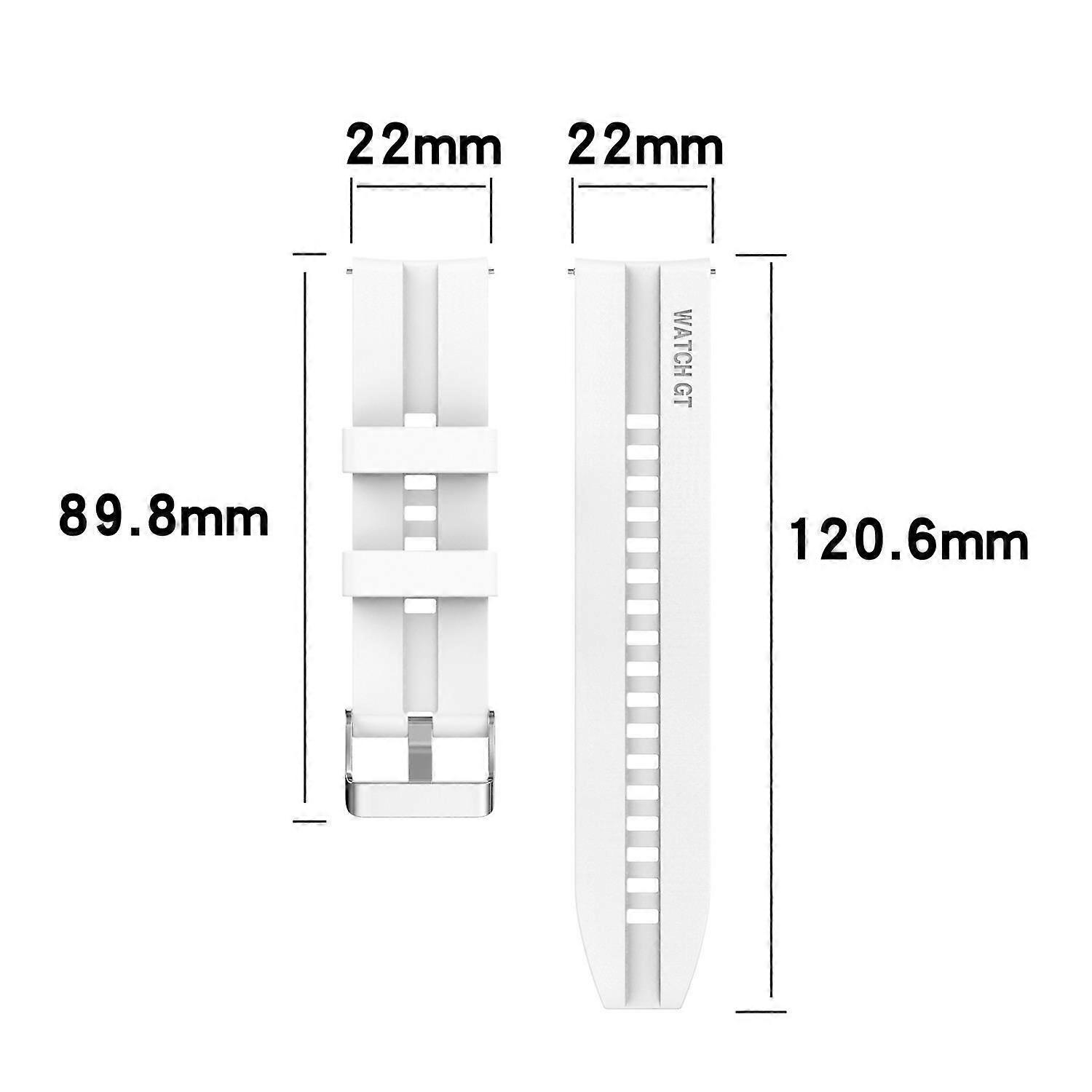 Wristband 22mm replacement strap compatible with Samsung Galaxy Gear S3 / Gear 2, Huawei Watch GT for Watch 2 Pro, Ticwatch Pro for Pepple Time, Amazfit Pace and many more.