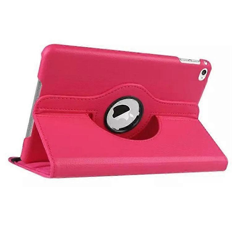 Stylish Case For Ipad Mini 4 7.9" Rose Red Lychee Texture Rotating
