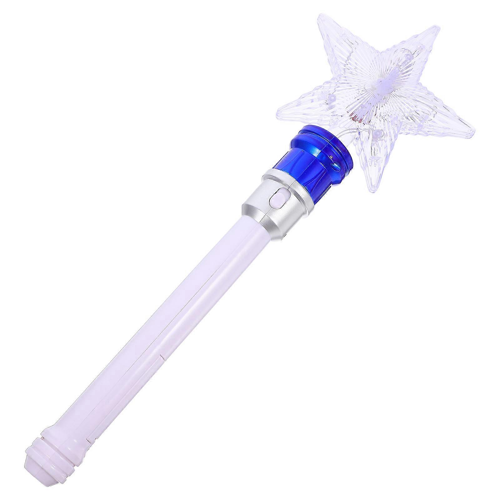 Spinning Light Wand Blue for Practical Cheering 5Pcs Plastic Set