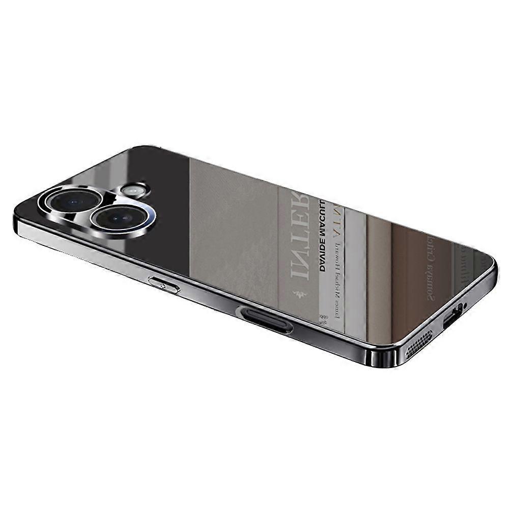 For iPhone 17 Case Electroplating PC Phone Back Cover with Camera Lens Protector