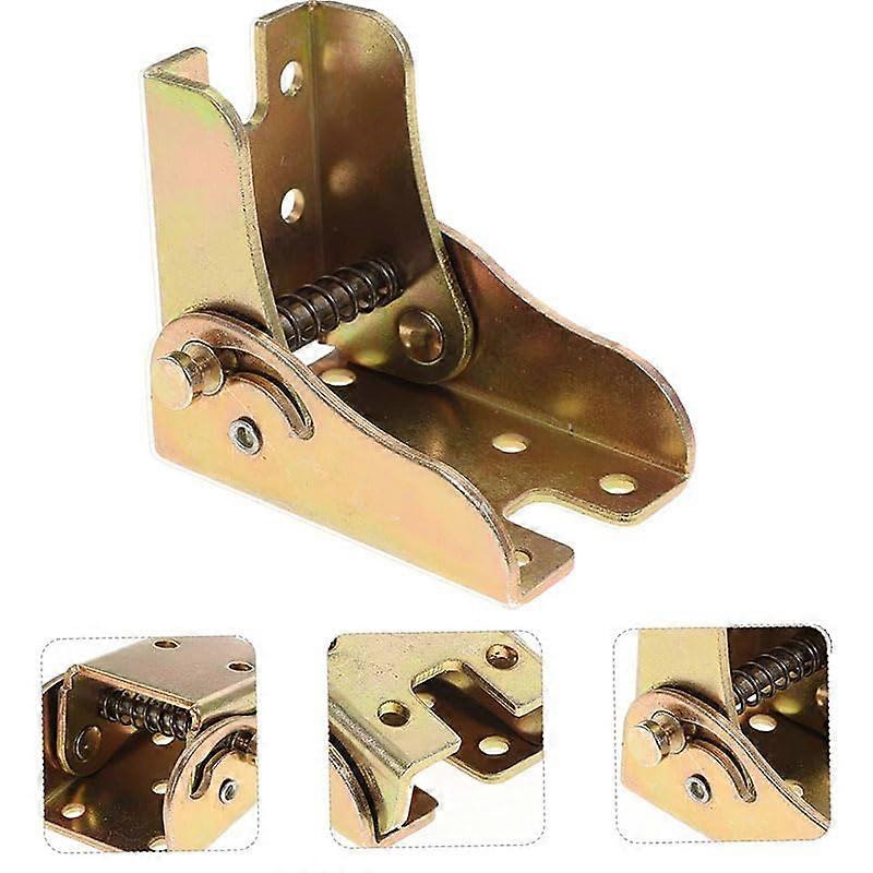 Folding Table Hinges with Secure 90° Lock, Colored Zinc Self Locking Hinges for Workbench Legs, 4PCS