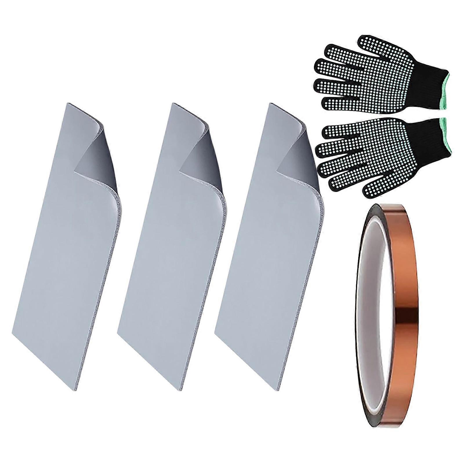 Nonslip Silicone Pad Set For Heat Press And Baking With High Temperatures Resistance And Easy Cleaning Feature Multicolor