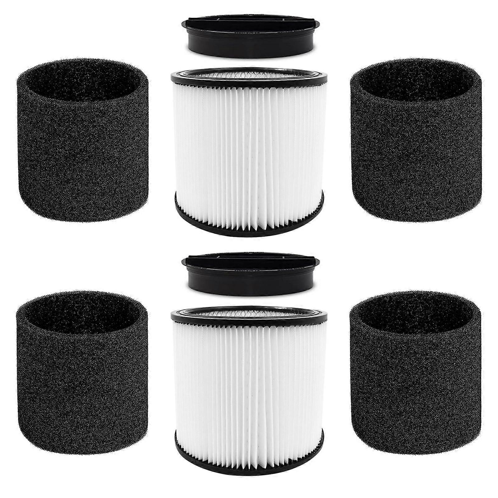 Replacement Filter 90304 for  Vac 5 Gallon Wet Dry Vacuum, Washable Reusable, 2 Pack