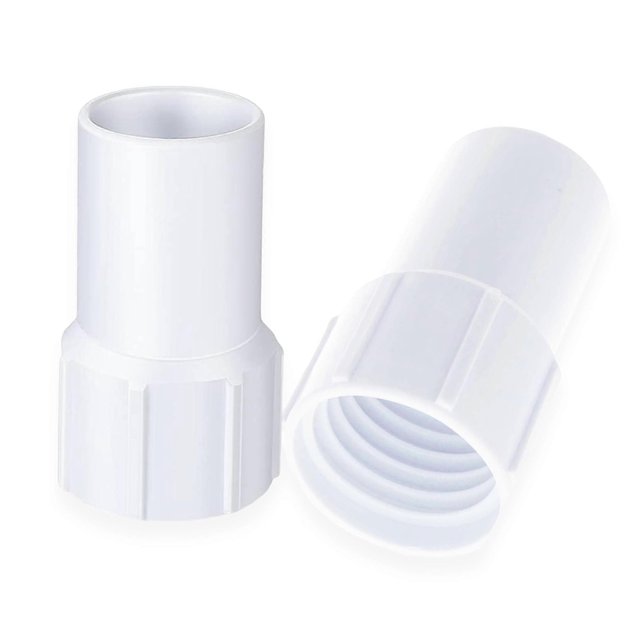 Pool Vacuum Hose Cuff 1.5 Inch LeakProof Threaded Connector Fits Most Systems 2 Pack