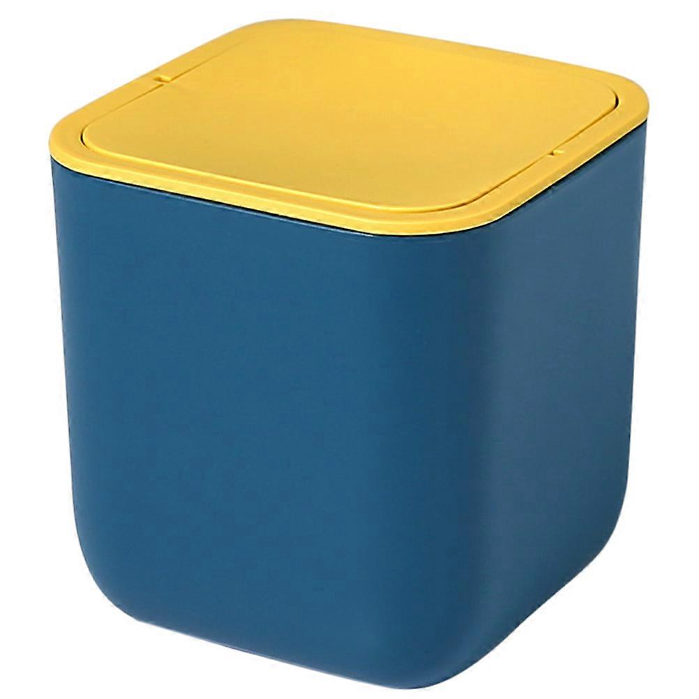 Assorted Color Desktop Trash Can for Storage Use Plastic Mini Waste Paper Can
