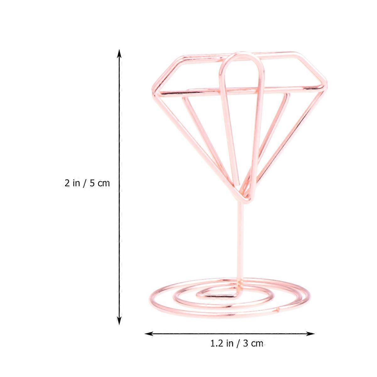 Note Clip Metal Clips for Note Clipping 12Pcs Diamond Shape Golden