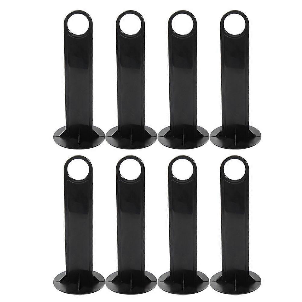 Plastic Disc Cone Holder for Soccer Training Use 8Pcs Black Cone Stand