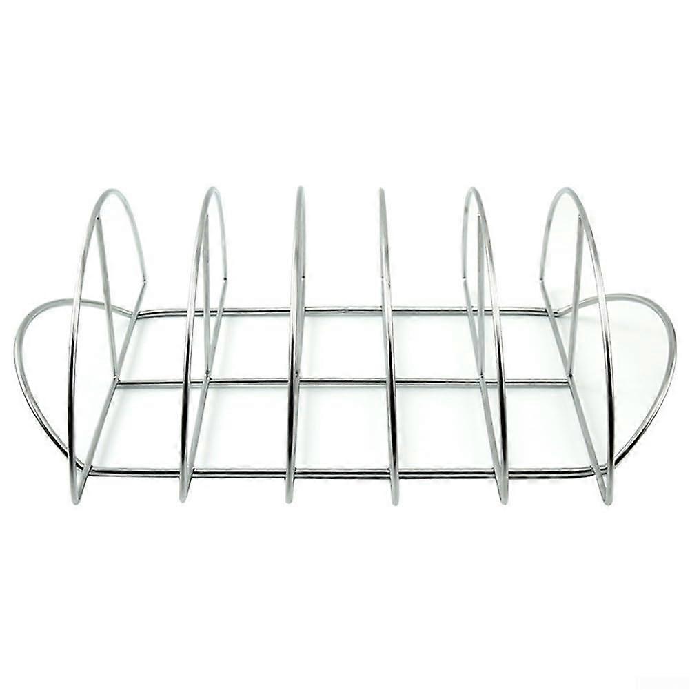 NonStick Rib Grill Rack for Barbecue, SpaceSaving Design for  Meat Cooking