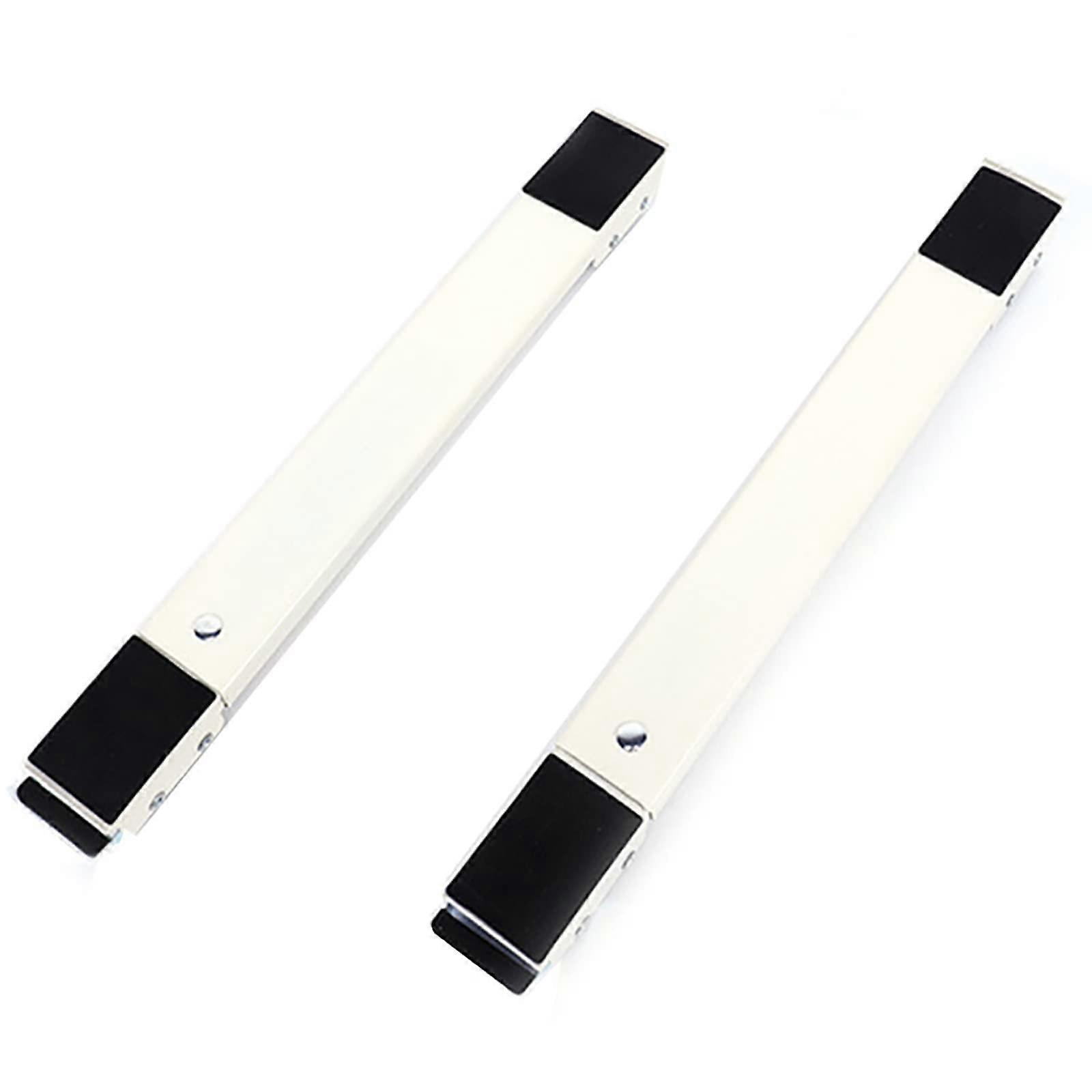 Washing Machine Stand Adjustable Movable Base with Wheels AntiVibration Lockable Design White